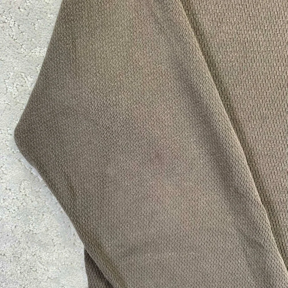 Old Navy Mens Long‎ Sleeve Thermal Shirt Brown Crew Neck Size Large Surplus